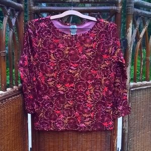 🍀3/15 Vintage 90s Belongings Floral Blouse